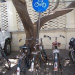reserved parking for bicycles, pondicherry 2006